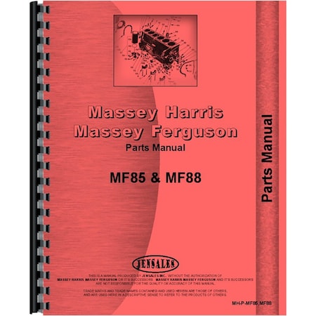 Aftermarket Fits Massey Ferguson 88 Tractor Parts Manual RAP79058